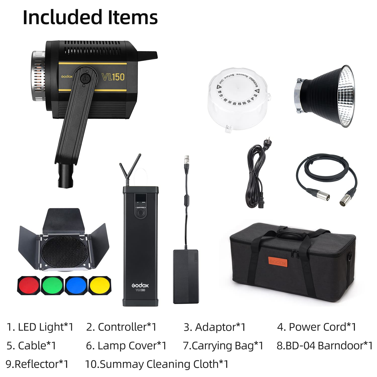 GODOX VL150 撮影用 照明 ライト Amazon | GODOX VL150撮影ライトセット品 (1セット) | GODOX | 定常光