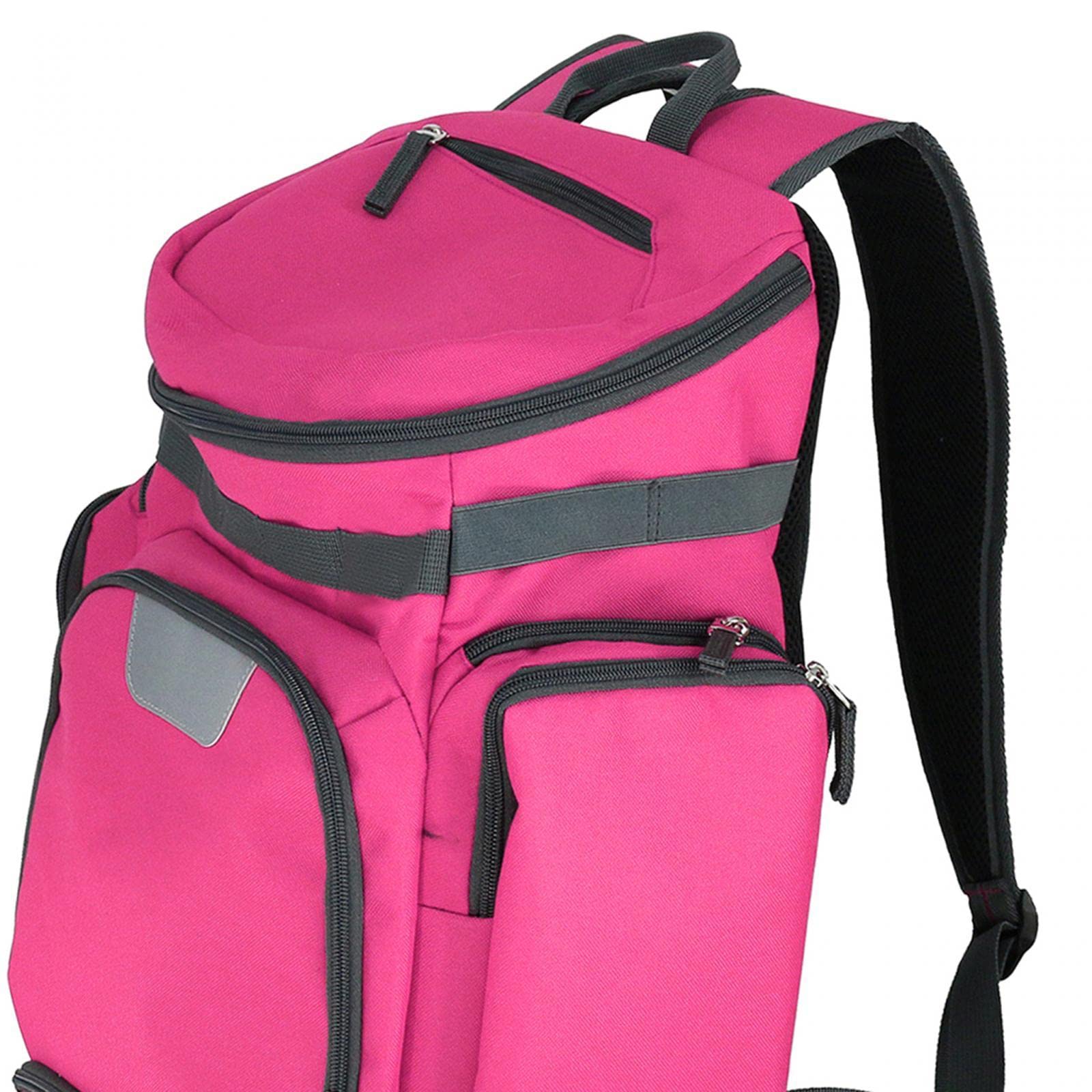 CALANDIS™ Basketball Backpack Bag Sackpack Wear Resistant Material for Men Comfortable Rose Red | Equipment Bags | Clothing, Shoes & Accessories | Baseball & Softball | Team Sports-image-34