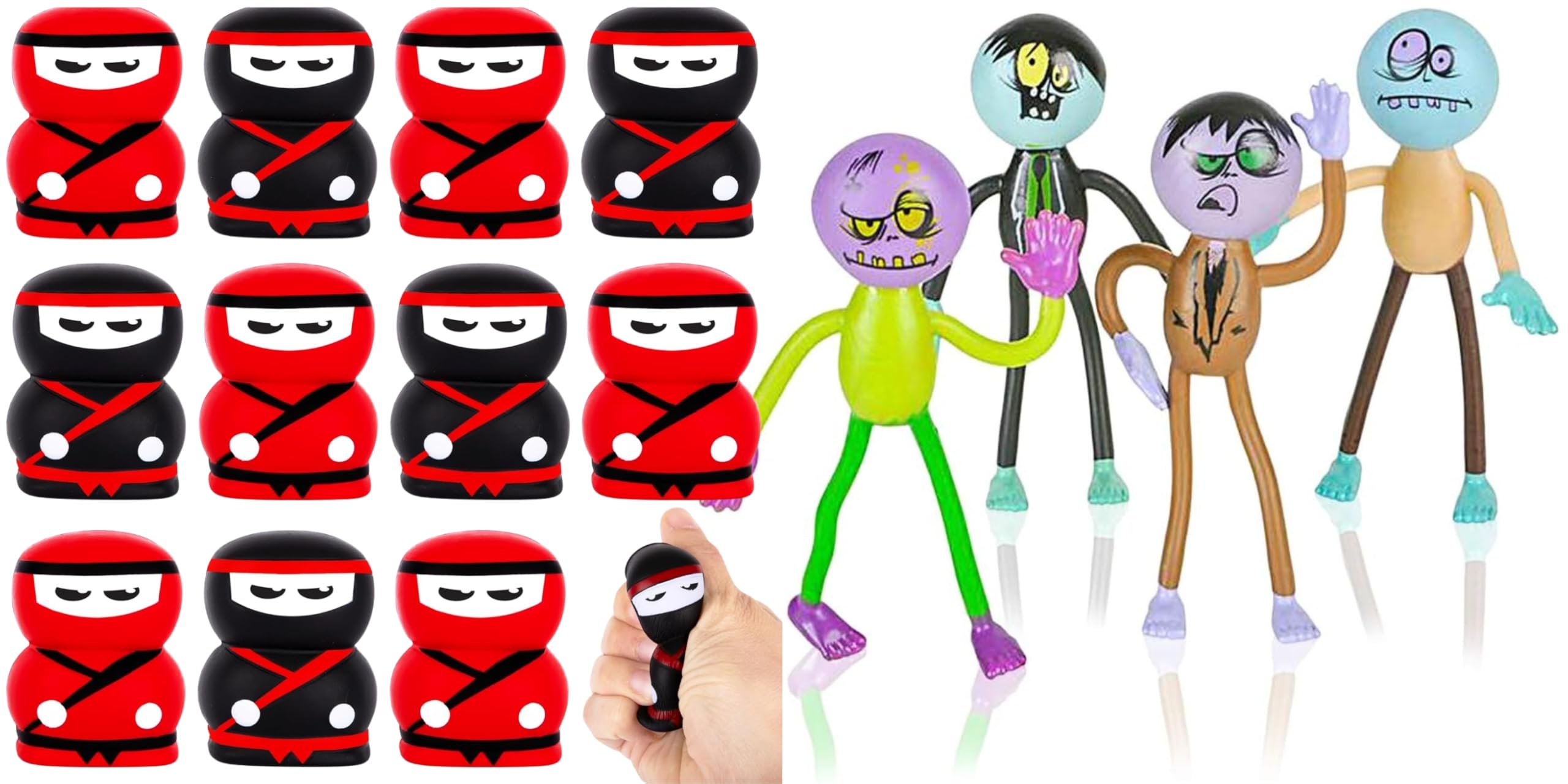 Amazon.com: ArtCreativity Bendable Zombies for Kids & quishy Ninja