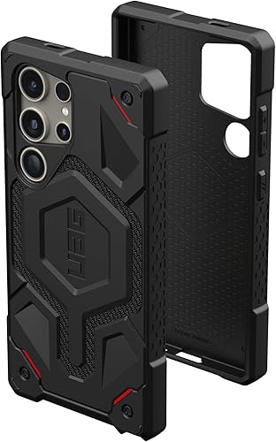 URBAN ARMOR GEAR UAG - Funda protectora diseñada para Samsung Galaxy S24 Ultra de 6.8 pulgadas, color negro, carga magnética, resistente, militar, a