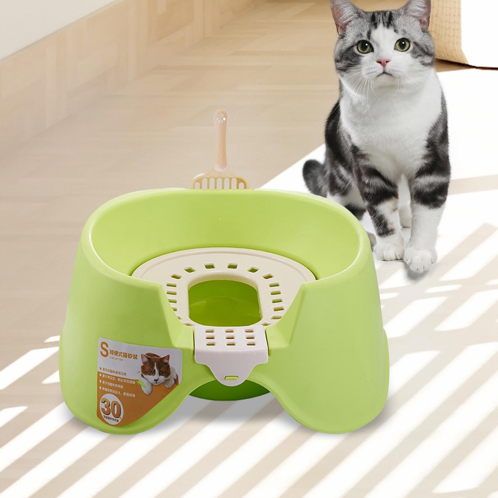 Lettaia, Vassoio for lettiera for Animali con Coperchio Aperto
