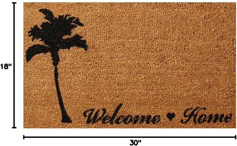 Rubber-Cal "Return to Relaxation – Beach Themed Welcome Home Mat 15mm X 18" X 30"