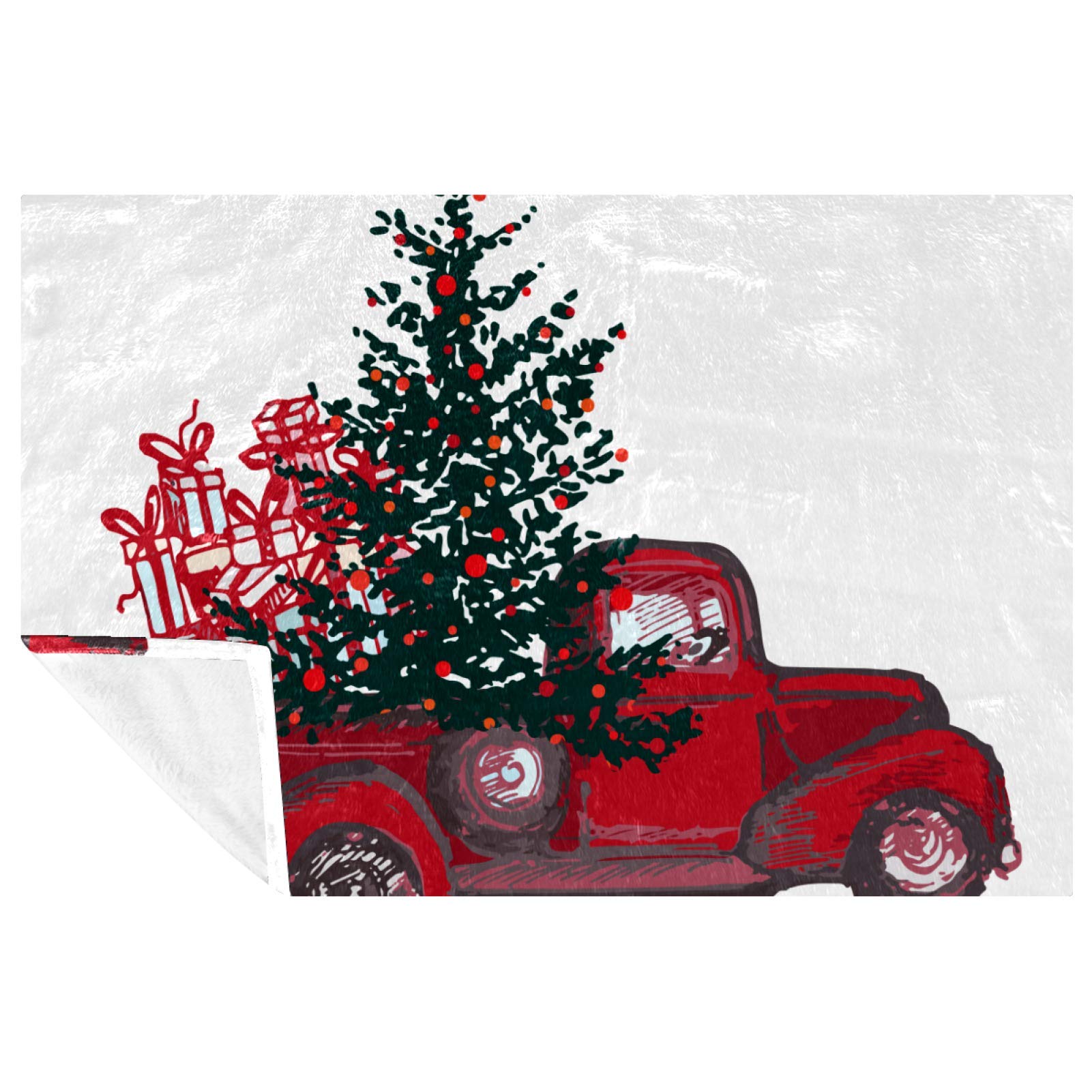 Couverture douce motif sapin cadeau de Noël idéal pour des soirées cocooning