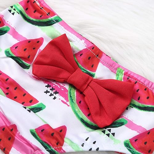 Miniatura 5 de Traje de baño de verano para niños, traje de baño de verano con borlas, bikini con estampado de sandía, traje de baño para niñas y niñas