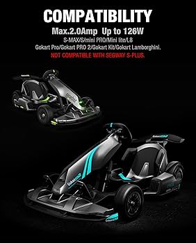 Amazon.com: UL Listed 63V 2A Charger for Ninebot S/S-MAX/Mini PRO