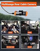 Vista 5 de Vantrue N5 4 Channel WiFi 360° All Sides Dash Cam, STARVIS 2, IR Night Vision, 2.7K+1080P*3 Front Rear Inside Dashcam, Voice Control, GPS, 24 Hours