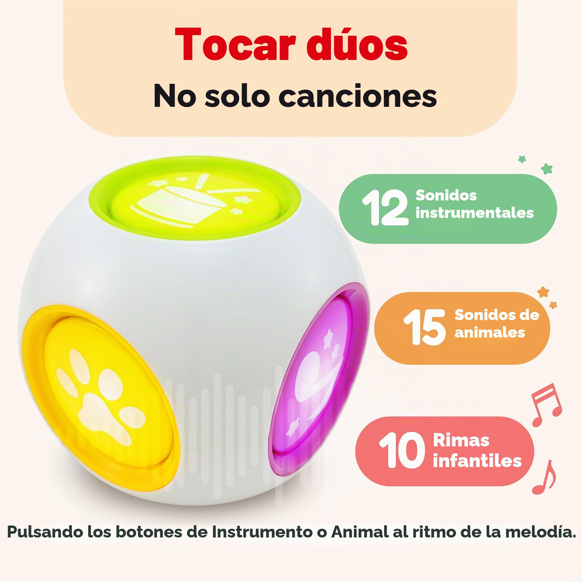 BEST LEARNING Cubo DE Aprendizaje - Centro de Actividades educativas Juguete de Bloque para bebés de 6 Meses en adelante - el Juguete Ideal para bebés (Versión en inglés)