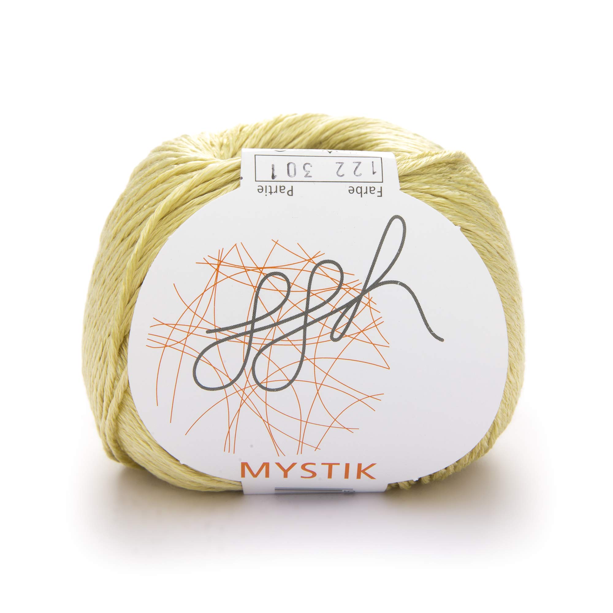 ggh Mystik - 122 - Pale Reed - Cotton with Viscose for Knitting and Crocheting - Image 4