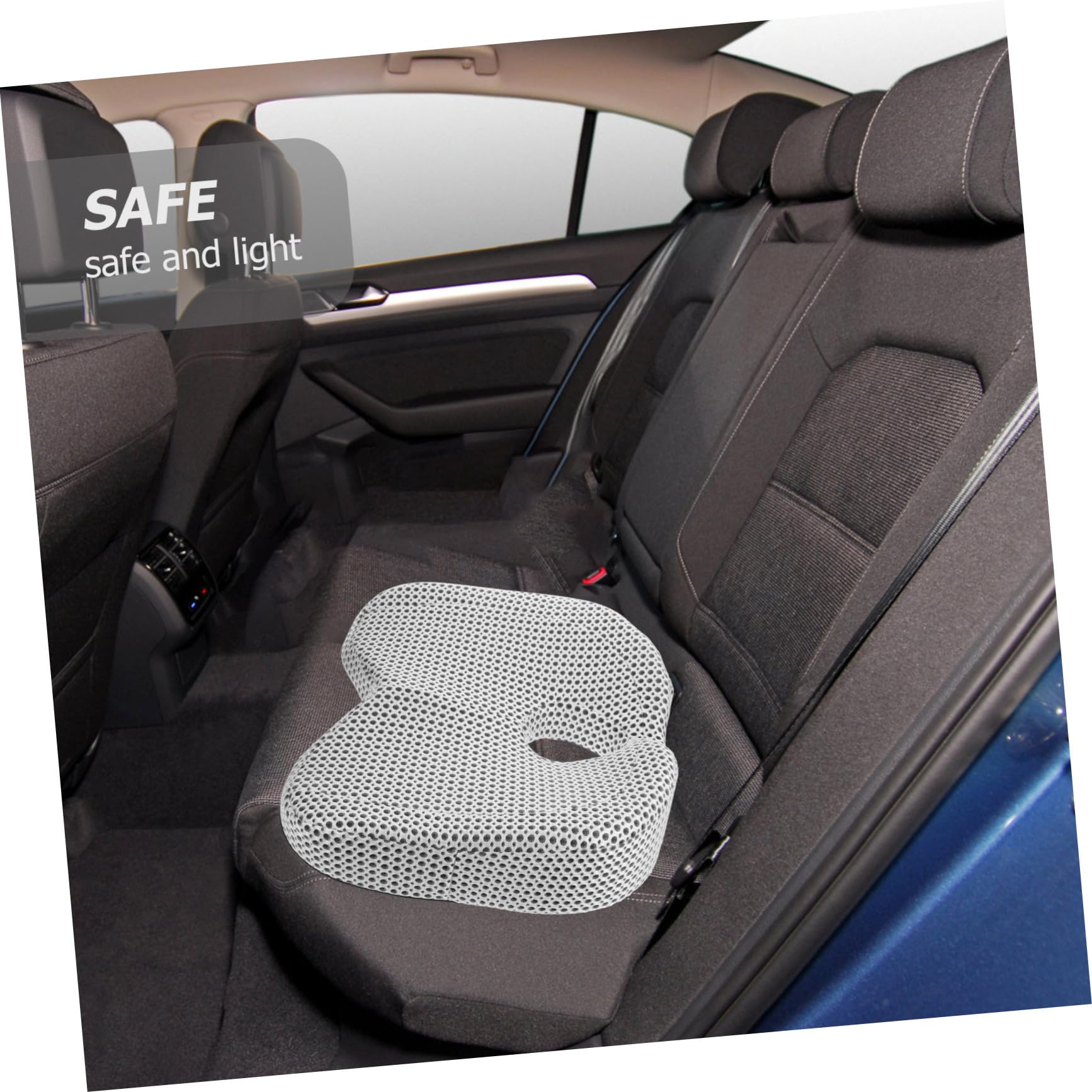PRETYZOOM Coussin Coton Forme à Siège Mémoire pour Mousse en Respirant Confort Amélioré Chaise et Siège de Voiture Bureau et Maison