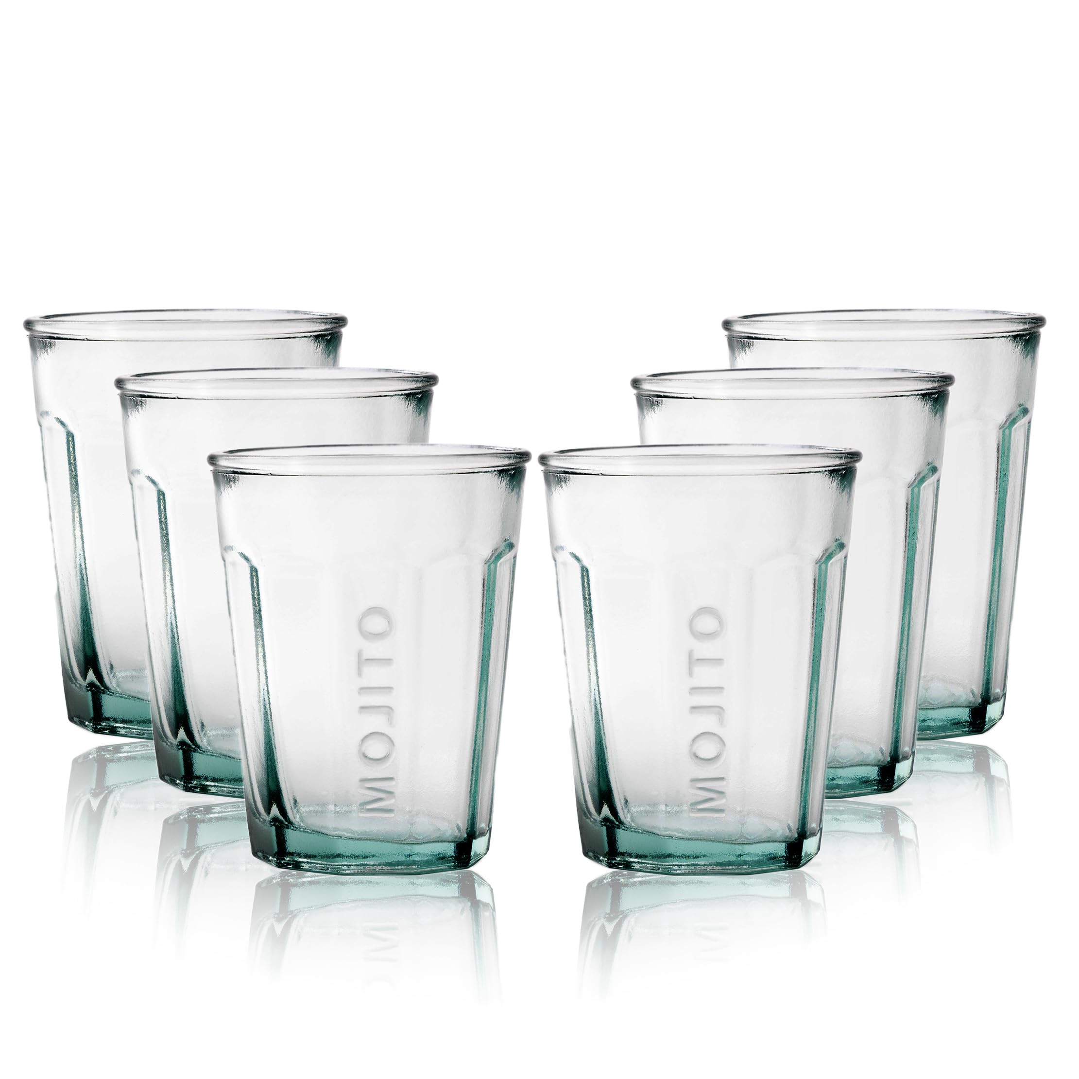 Lot De 6 Verres Tiki 500 Ml En Verre Recyclé – Design Ananas Tropical Pour Cocktails, Mojitos, Smoothies & Boissons Exotiques