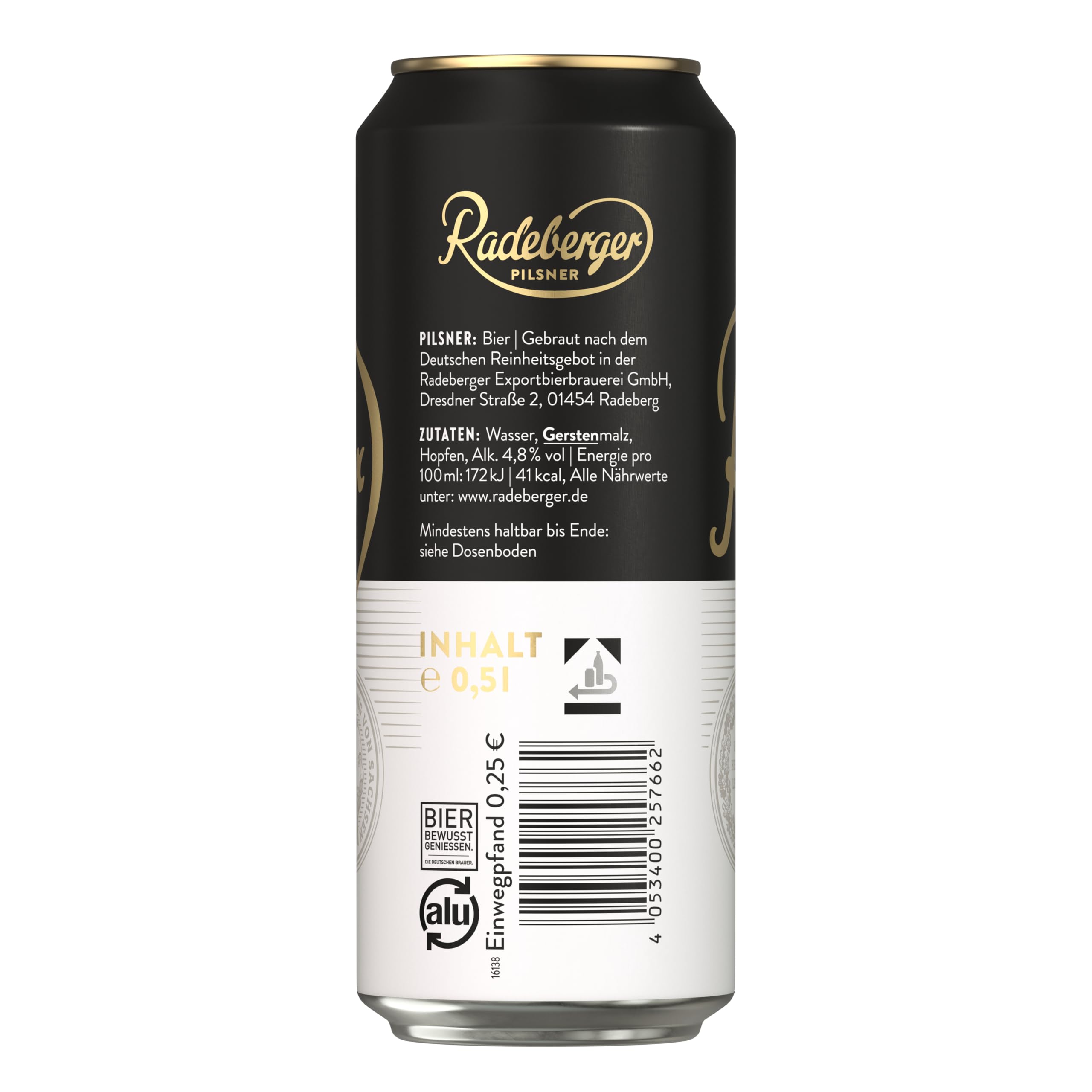 Radeberger Pilsner, EINWEG 24x0,50 L Dose