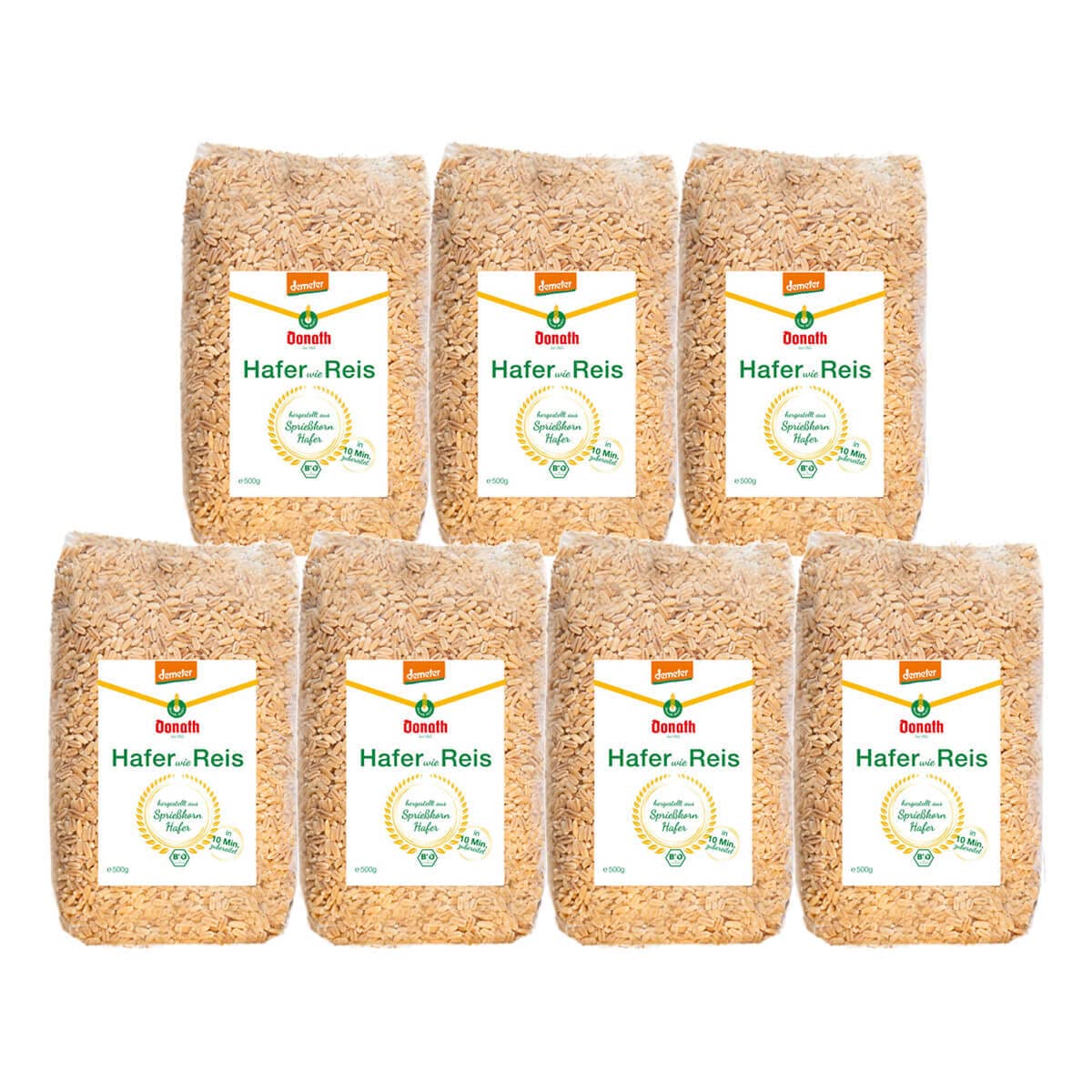 Donath Mühle - Demeter Hafer wie Reis - 0,5 kg - 7er Pack