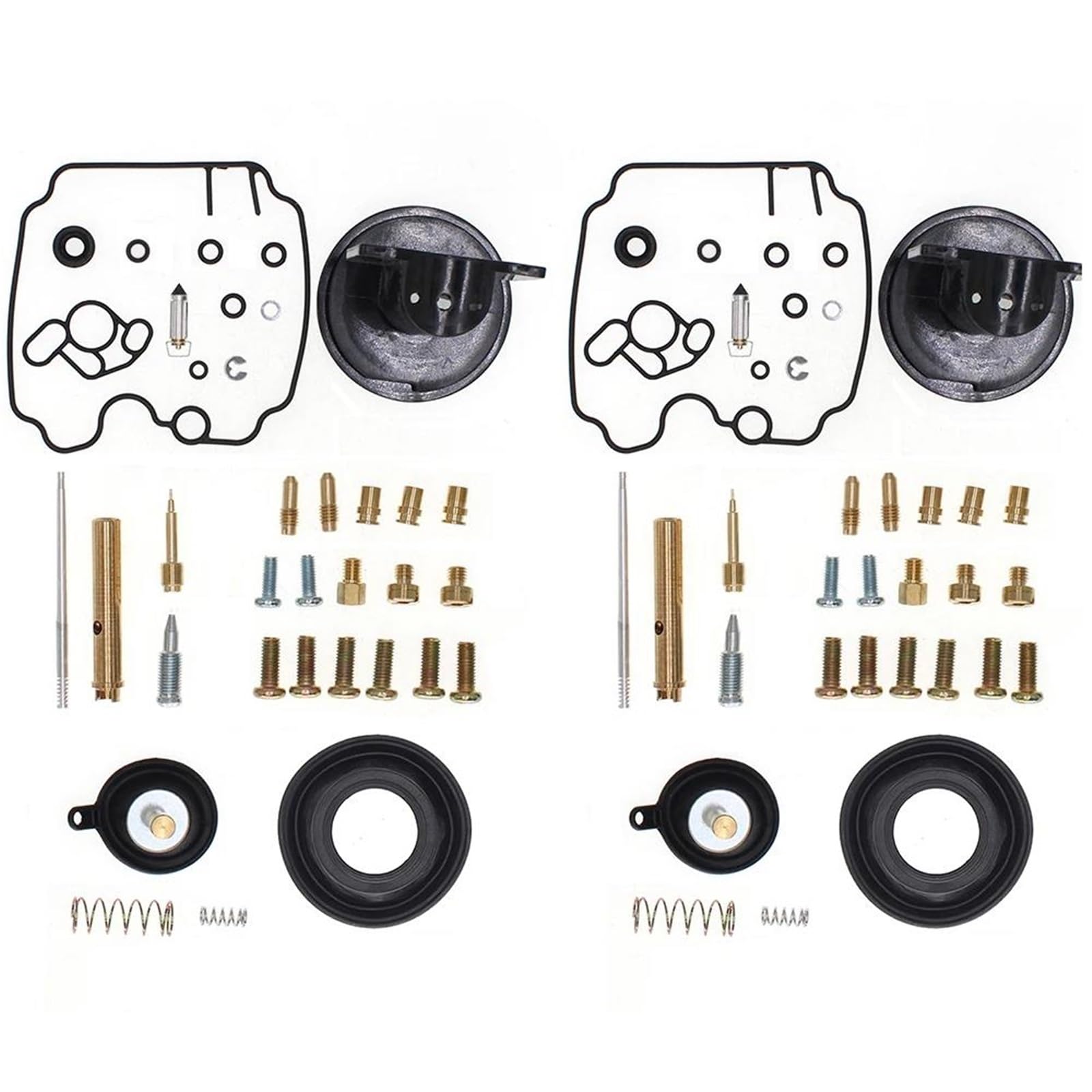 guarnizione di tenuta 2 Set Kit Riparazione Carburatore Carb Rebuild Guarnizione Ago Valvola Stantuffo Per Yamaha TDM850 TDM 850 1991-1999
