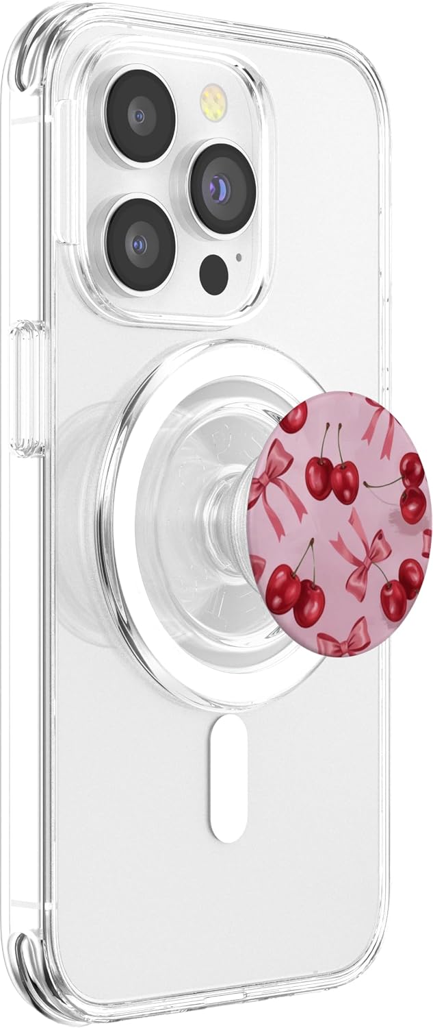 Cute Pink Cherry PopSockets PopGrip for MagSafe