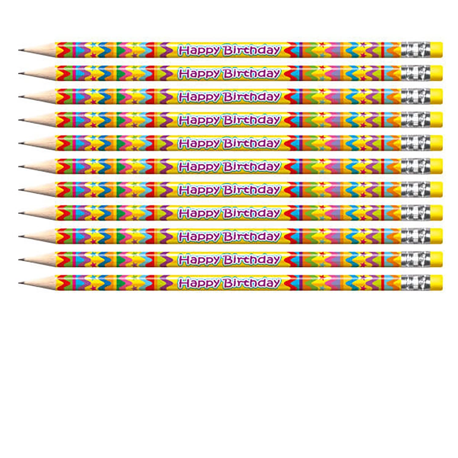 24 Happy Birthday Childrens Pupils School Teachers Reward Pencils Primary Teaching Services