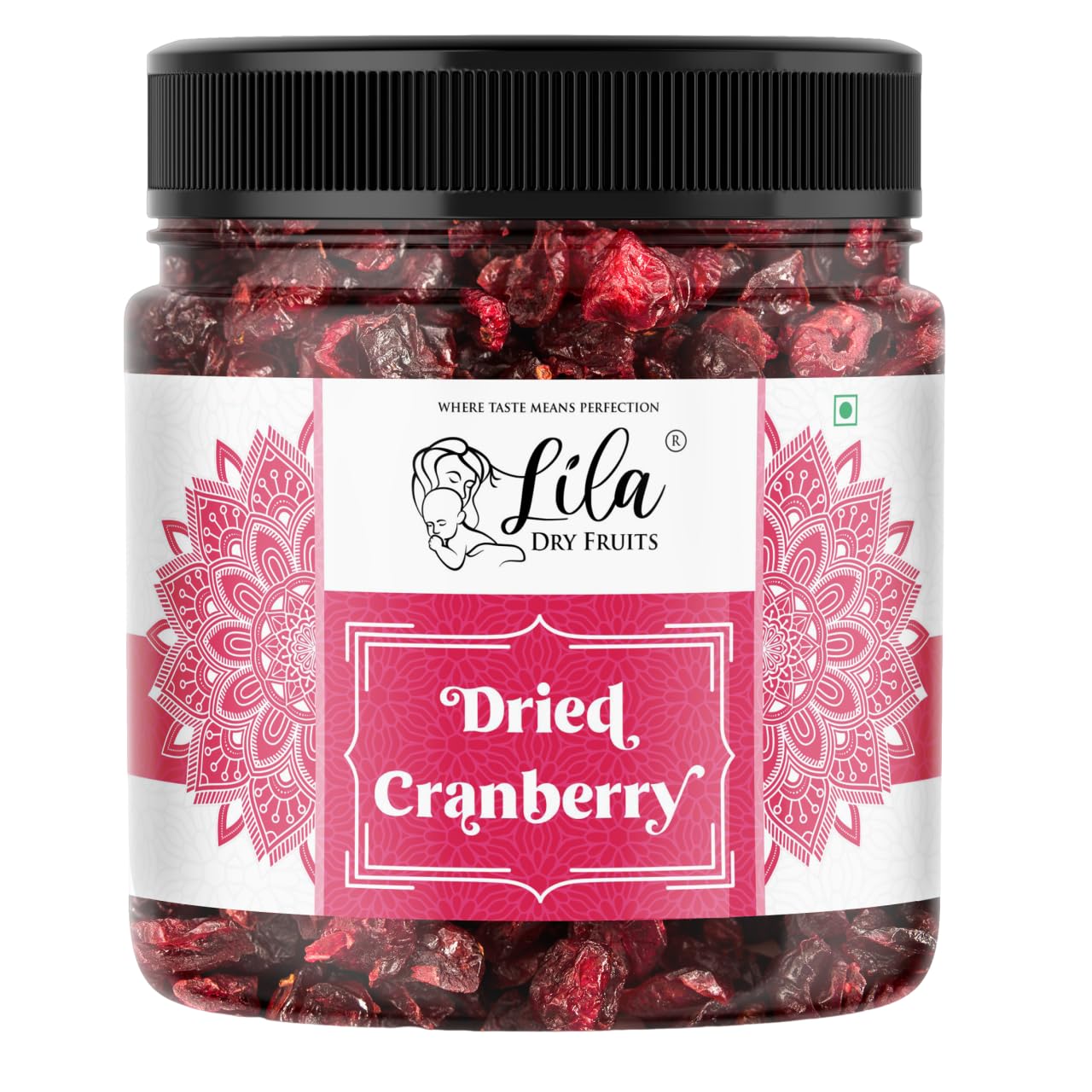 LILA DRY FRUITS Dried Cranberries 500 g | Naturally Sweetened Premium Californian Cranberry, Antioxidants Rich Delicious Tasty and Chewy Snack | Ideal for Snacking, Baking Perfect for Giftings