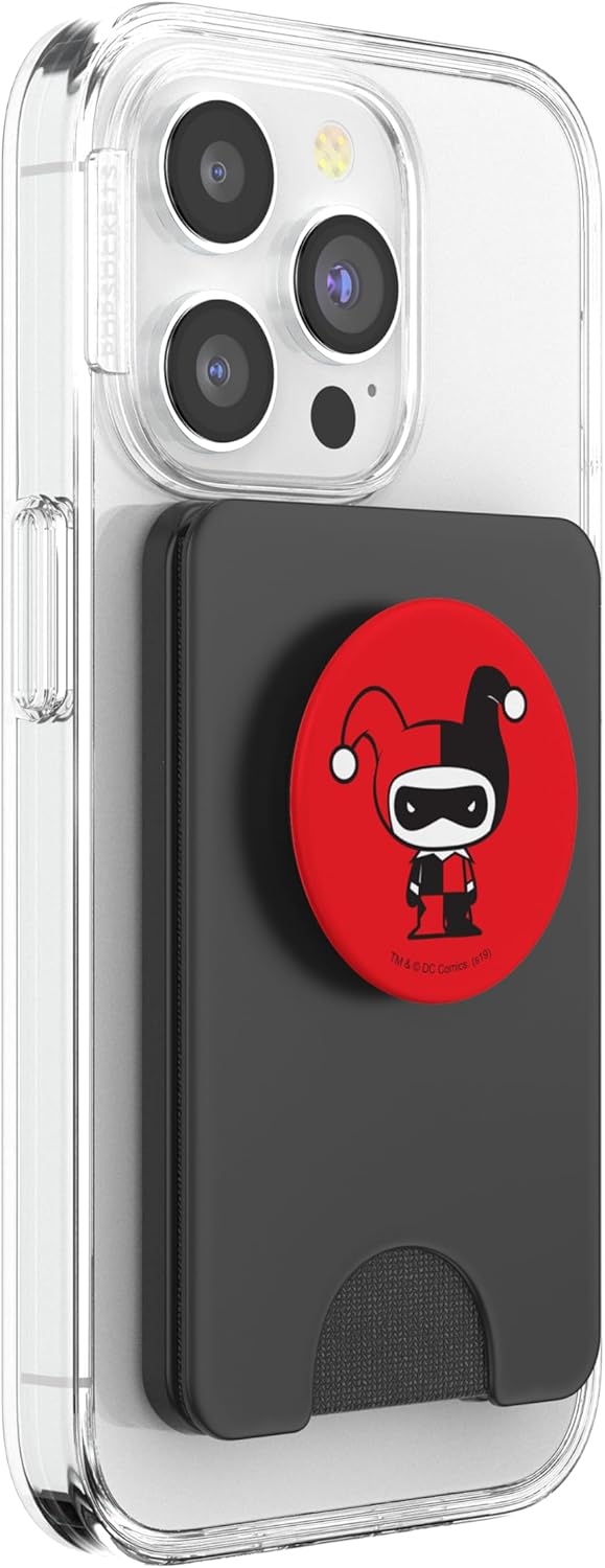 Harley Quinn Cute Chibi Character PopSockets PopWallet for MagSafe