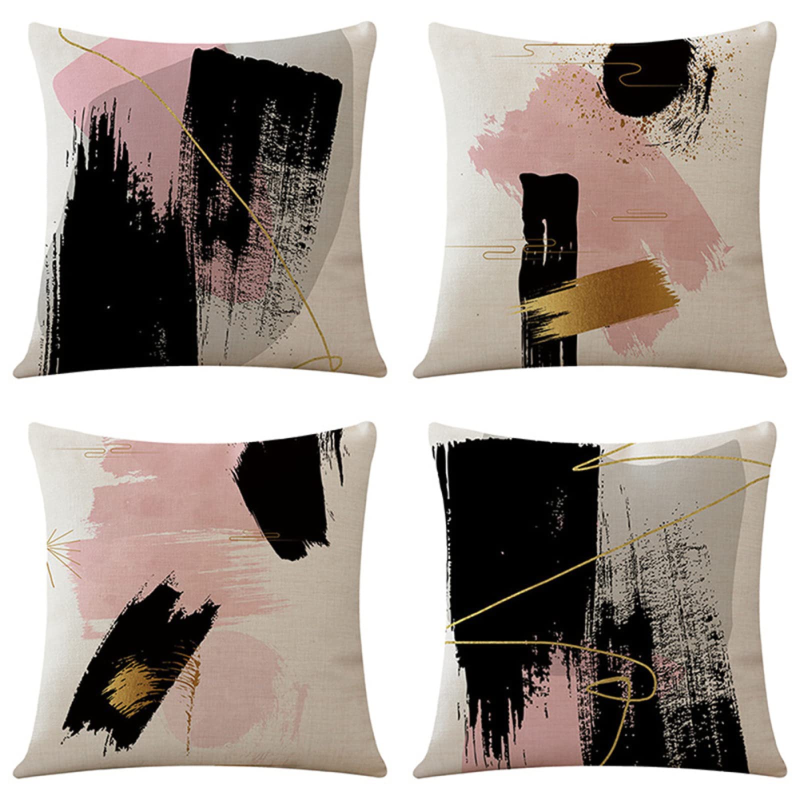 Exterieur imperméable housses de coussin 70x70cm rose pour canapé et terrasse