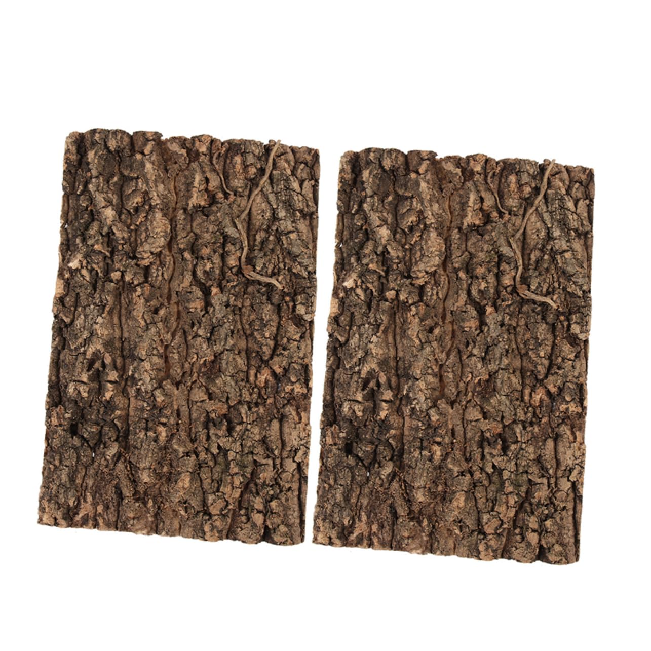 Mipcase Lizard Climbing Tree Bark Decor 2pcs Reptile Tank Accessories Versatile Reptile Terrarium Background Board