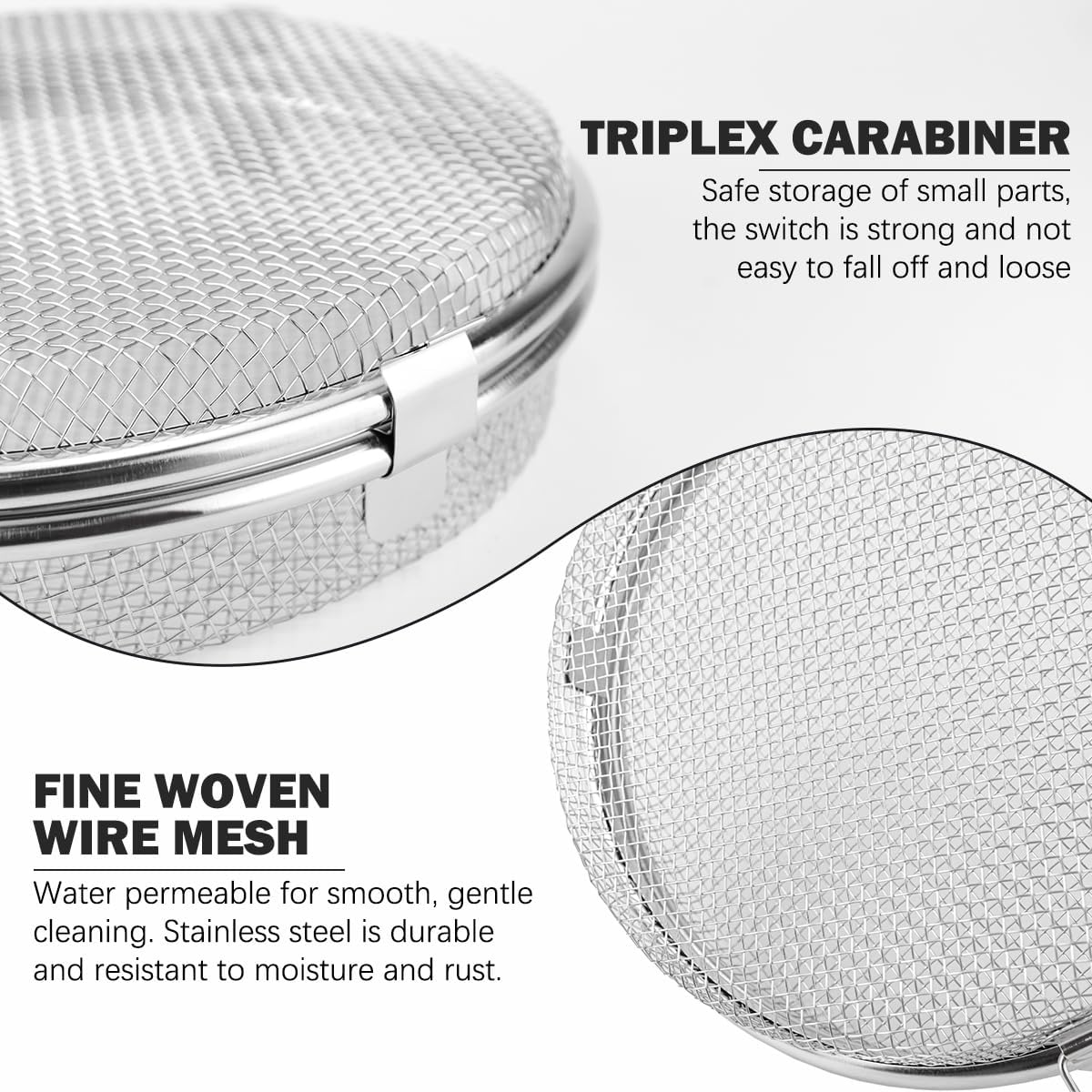 Stainless Steel Dishwasher Basket Round Mesh Storage Cutlery Basket Drying Mesh Basket for Universal Dishwashe