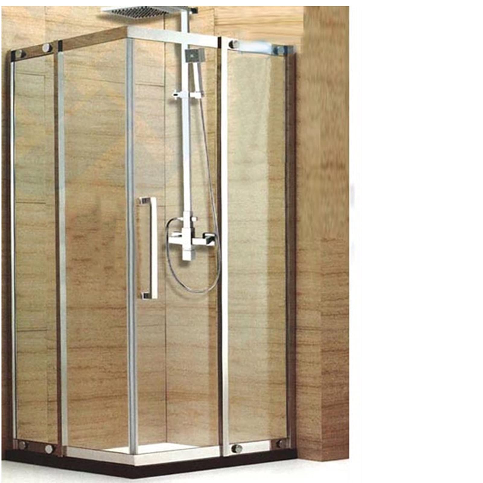 Poignée de porte coulissante acier inoxydable pour meuble de salle de bain
