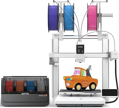 Anycubic Kobra X Combo 3D Printer, Standard 7 Colors, Up to 19 Colors, Multiple Color Molding for Entry, New Standard ACE GEN 2 Technology 2X Speed & 2X Material Saving, Soft & Hard Filament Mixing