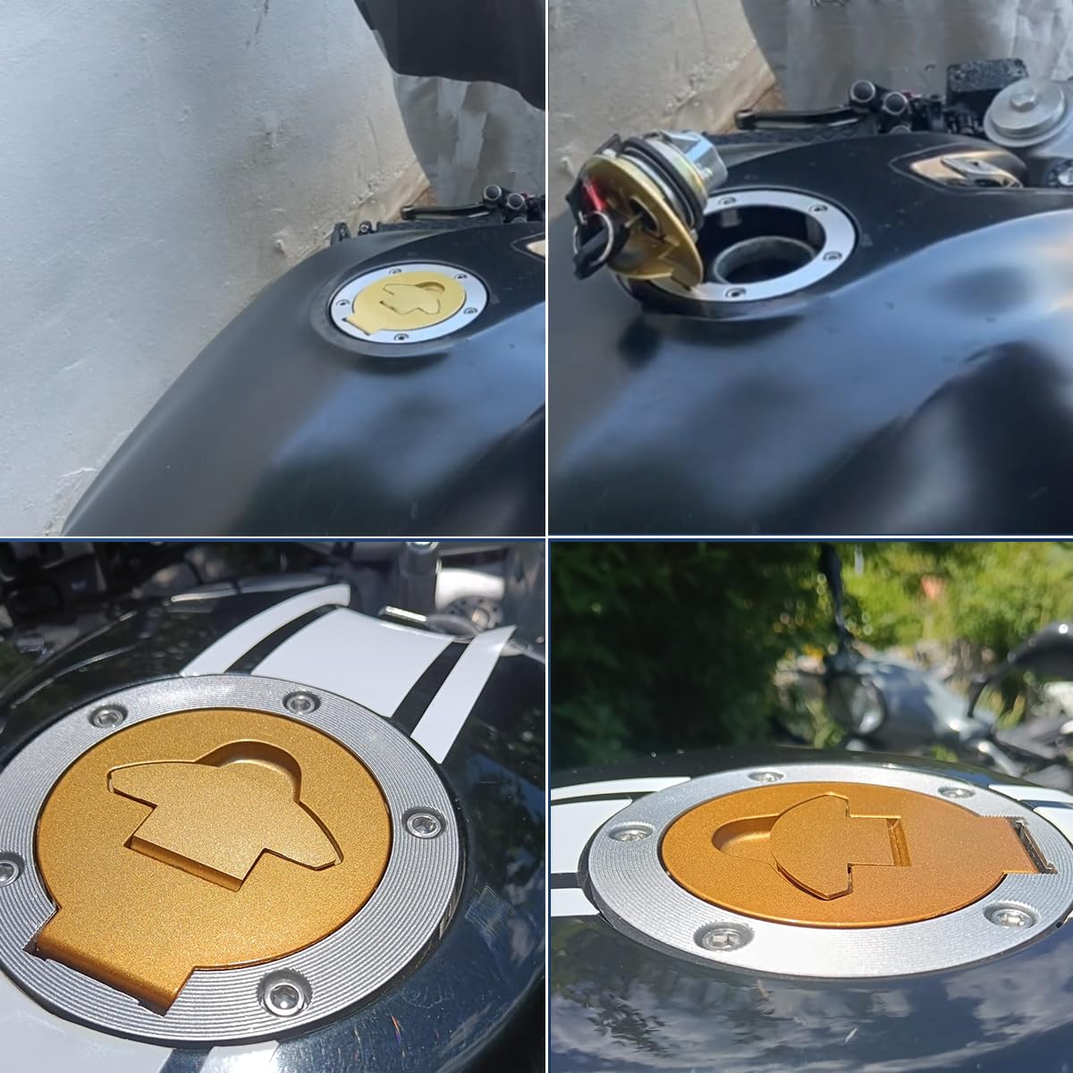 Copriserbatoio carburante con chiavi per Ducati 748 848 996 998 999 1098, Monster 620 750 S2R, Hypermotard 796 1100, ST3 ST4 ST4S, Monster 900 1200 Moto
