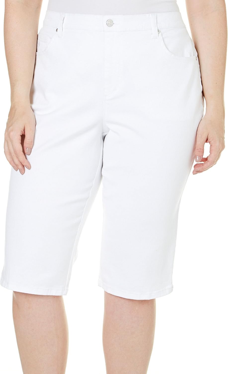 Gloria Vanderbilt Plus Size Amanda High Rise Pull-On Skimmer Capri