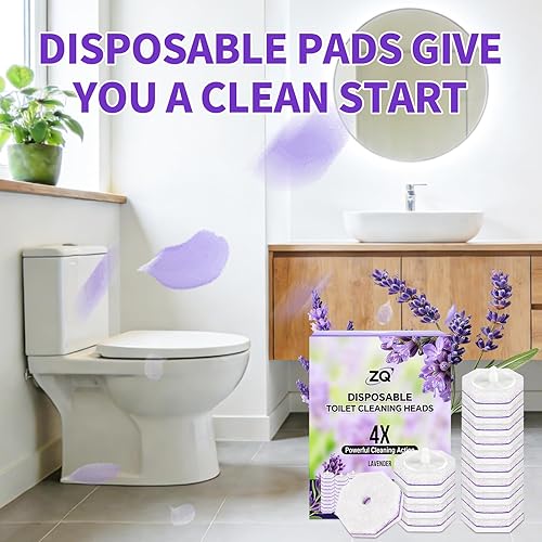 Miniatura 7 de 80 recambios de varita de inodoro para Clorox, almohadillas de repuesto para limpiador de inodoros para la mayoría de sistemas de limpieza,