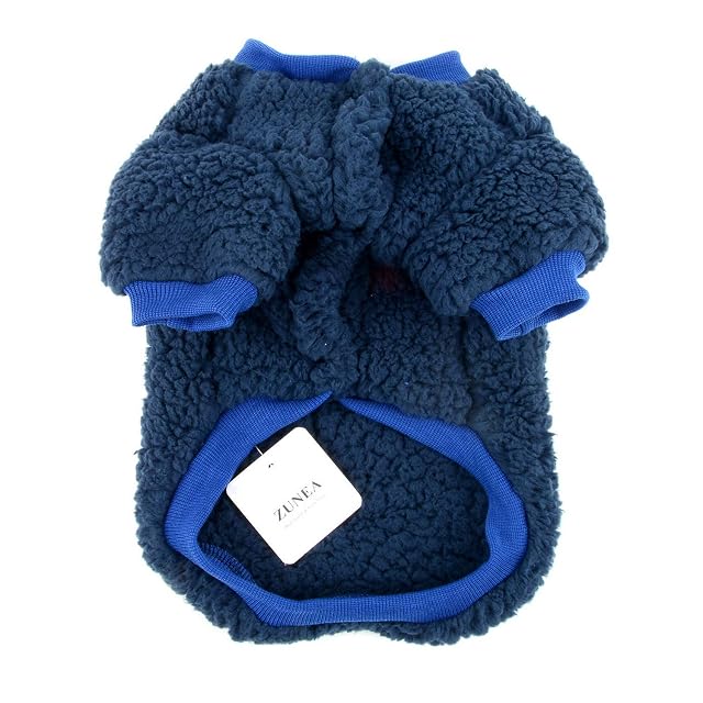 Foto 5 de 8 de Zunea - Abrigo para perros pequeños - Abrigo cálido para invierno, de forro polar, para cachorros y chihuahuas