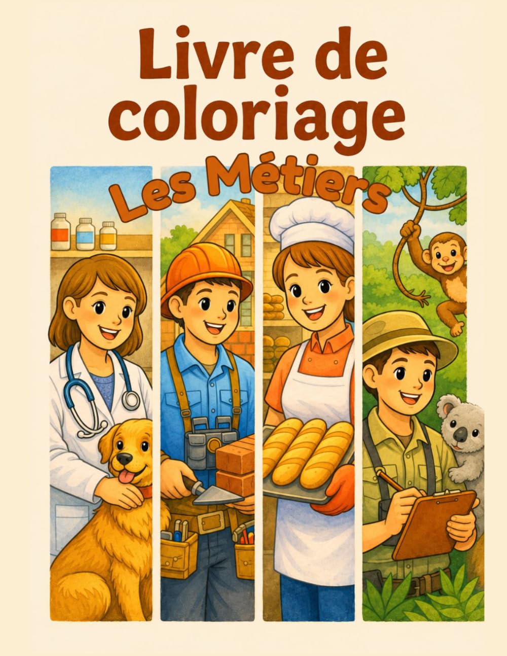 Livre de Coloriage: Les Métiers
