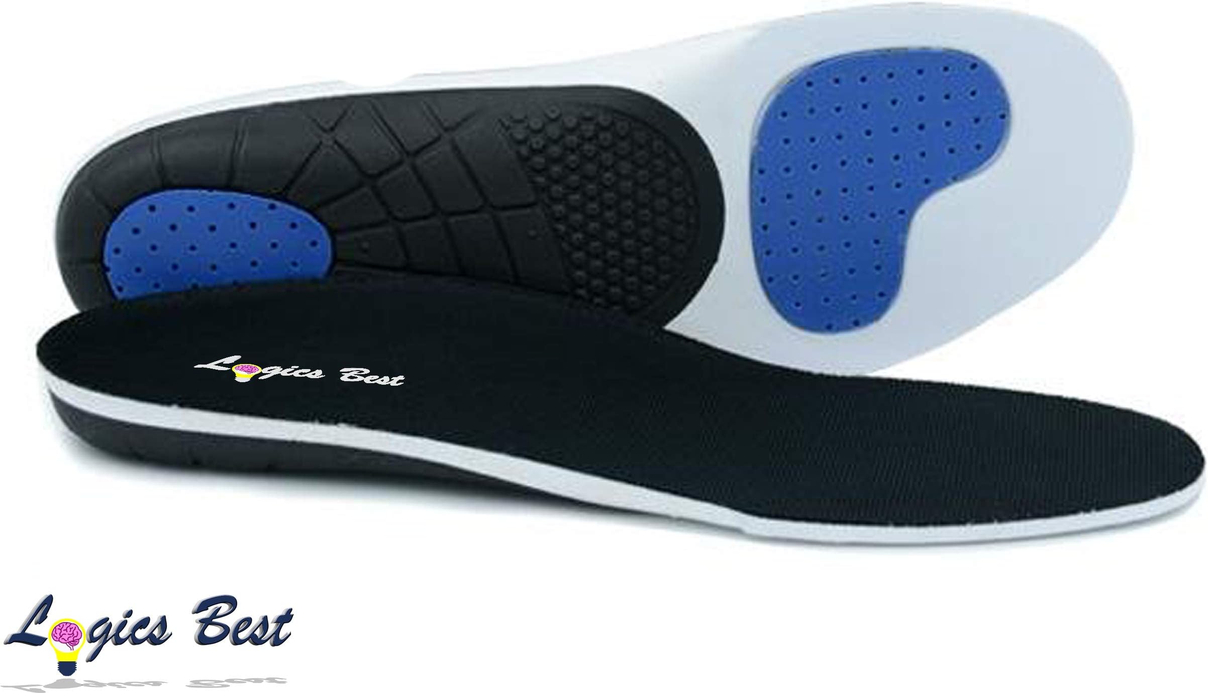 Aching Relief Insoles Professional Grade High Arch Orthotic Insert for Maximum Support Anti-Fatigue Memory Foam Keeps You Going Strong Without Aching