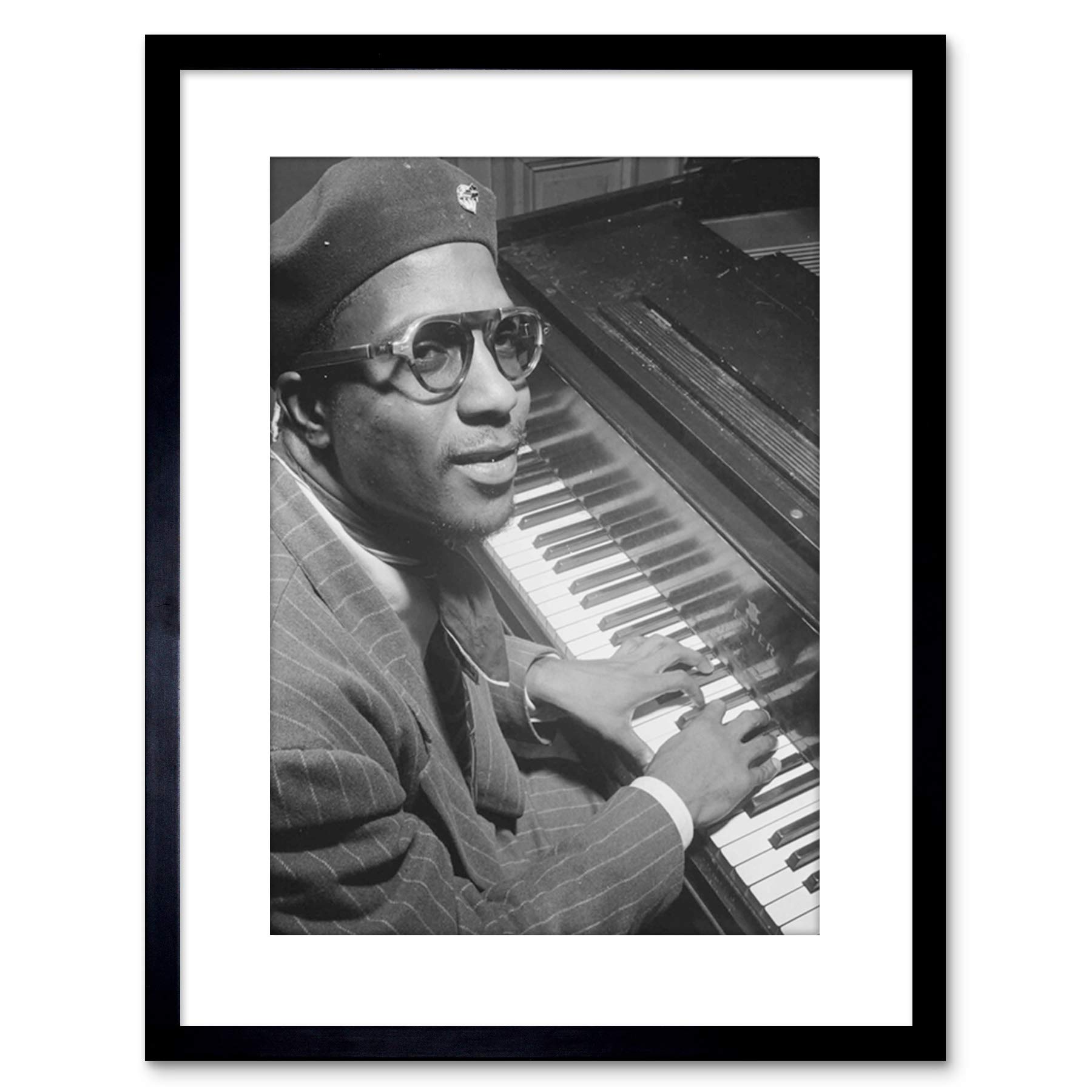Wee Blue Coo MUSIC VINTAGE PHOTO PORTRAIT JAZZ LEGEND THELONIOUS MONK FRAMED PRINT F97X4354