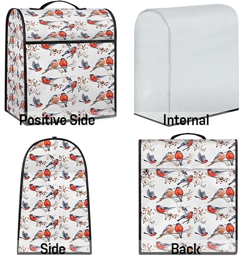 Miniatura 7 de Funda para batidora de pollo retro con forma de gato compatible con 6-8 cuartos de galón divertida Kawaii Kitchen Aid Mixer a prueba de polvo con