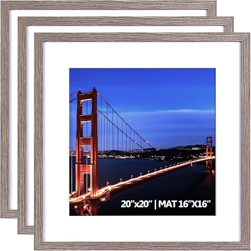 Vista 66 de Yaetm Portarretratos de 12 x 12 pulgadas con paspartú para fotos de 8 x 8 pulgadas, juego de 9 marcos cuadrados de 12 x 12 pulgadas, marco blanco