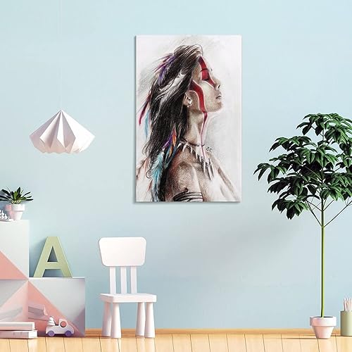 Miniatura 4 de Lienzo decorativo de anime Art A Taino Indian Warrior para decoración de pared, póster de pintura en lienzo, pósteres e impresiones artísticas de