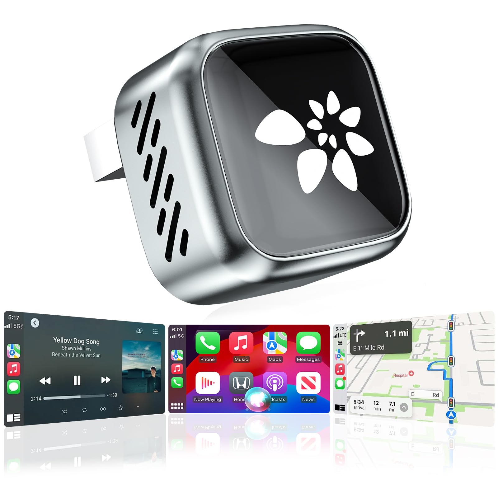 Photo 1 of 2026 Wireless CarPlay Adapter for iPhone & Android, 3 Second Auto Stable Connection?Zero Latency, Plug & Play for 2016+ Cars with USB-A USB-C Ports