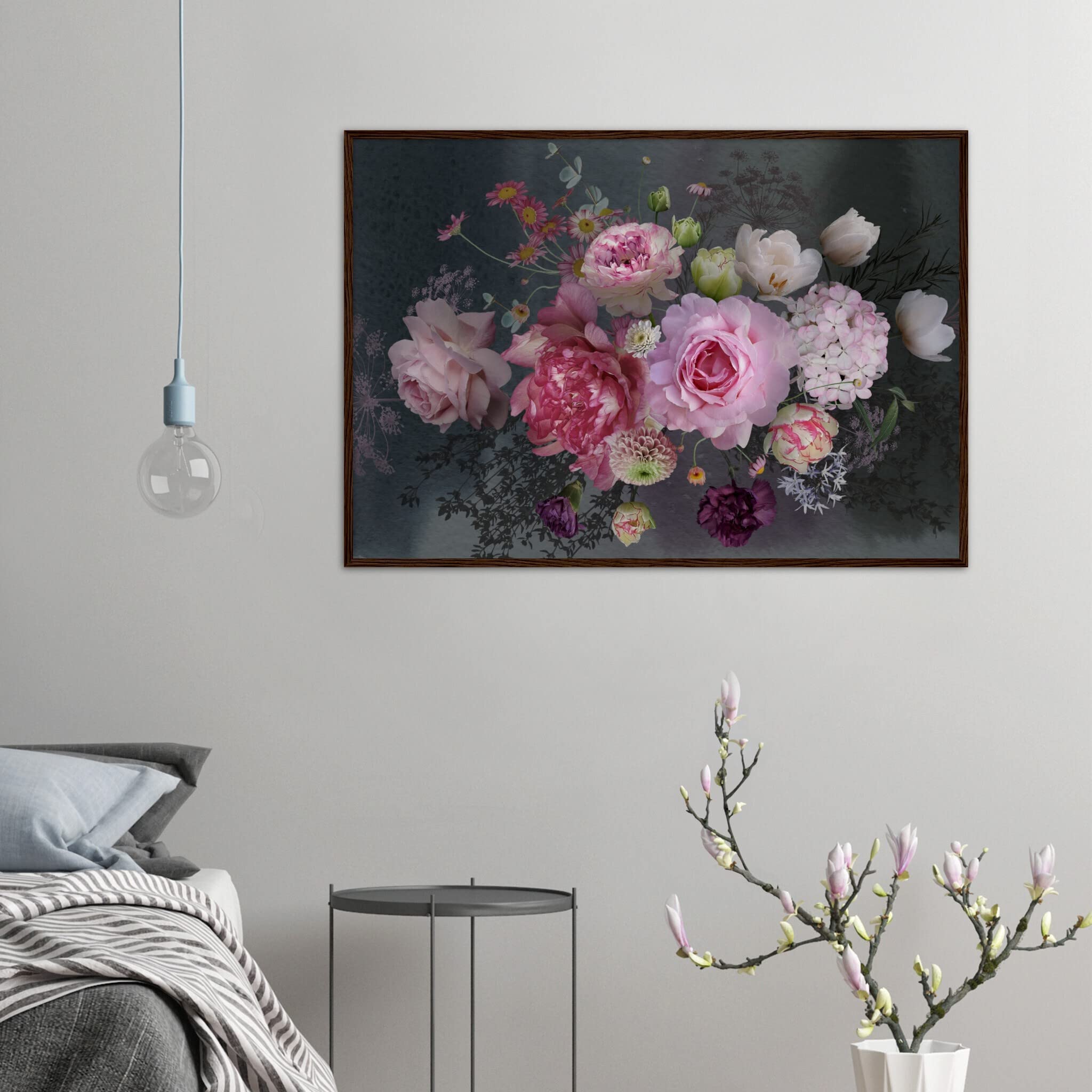 Impression encadrée de prestige, décoration murale florale exclusive - 8