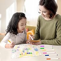 Vista 3 de Tablero de notas LED con colores, tablero de dibujo LED de 11.8 x 7.9 pulgadas, pizarra de borrado en seco acrílico brillante, tablero de mensajes