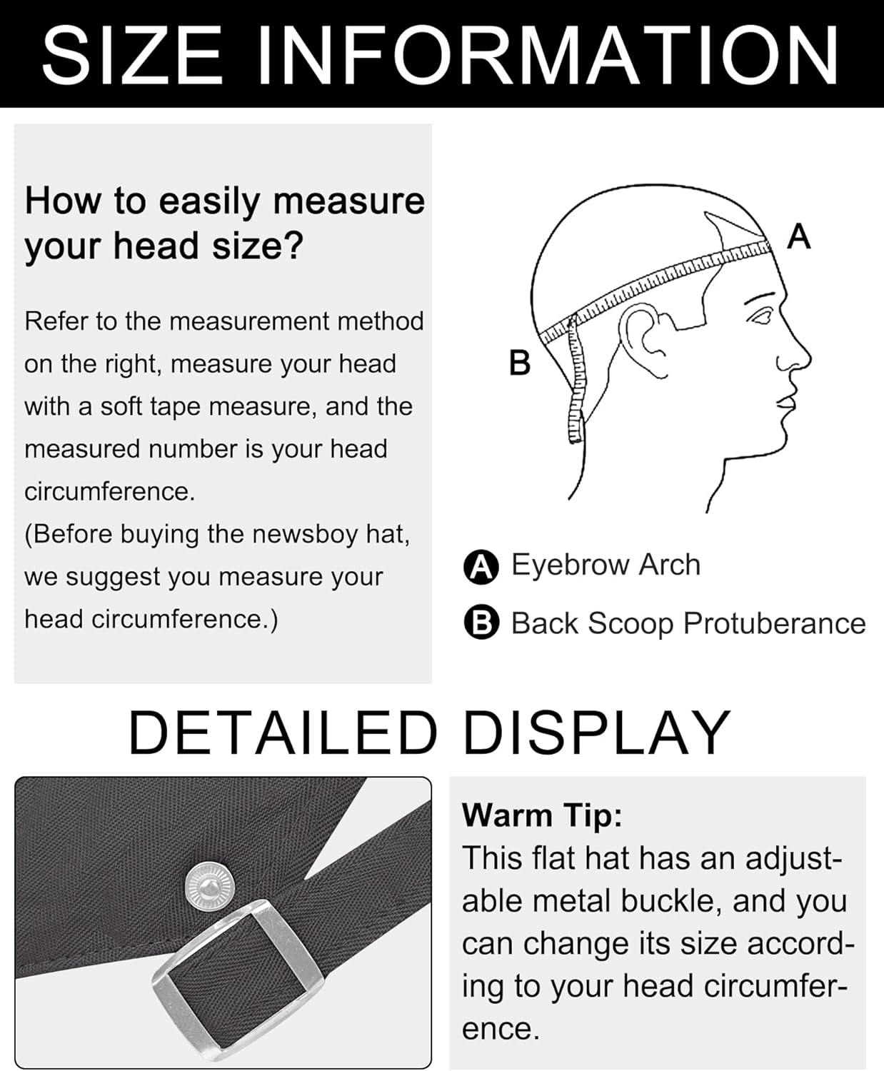 Newsboy Cap for Men Flat Hats Adjustable Breathable Irish Caps Cabbie Ivy Driving Hunting Sport Golf Outdoor - Image 4