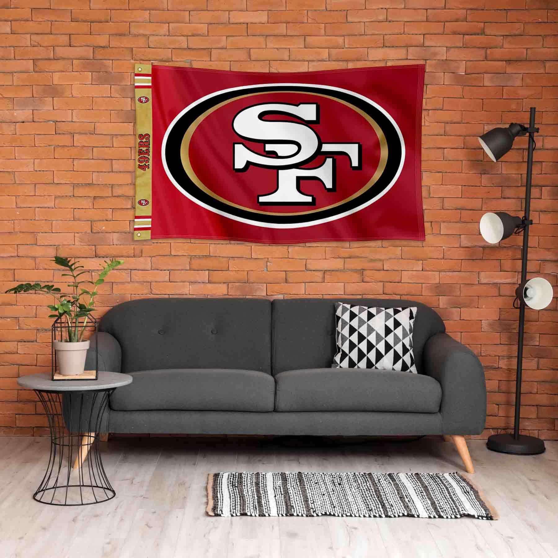 San Francisco 49ers Banner-Flagge, bedruckt, 90 x 150 cm
