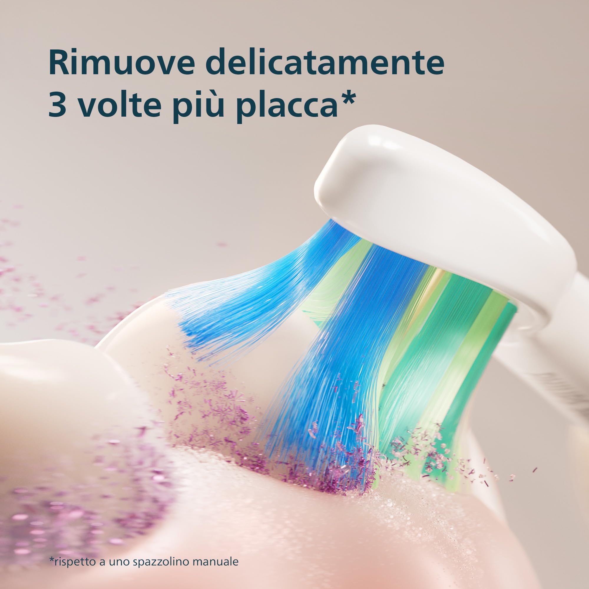 Philips Sonicare Serie 2100 - Spazzolino elettrico sonico con 2 livelli d'intensità, funzione EasyStart, SmarTimer, 14 giorni di autonomia, custodia, nero, HX4023/02, [Nuovo]