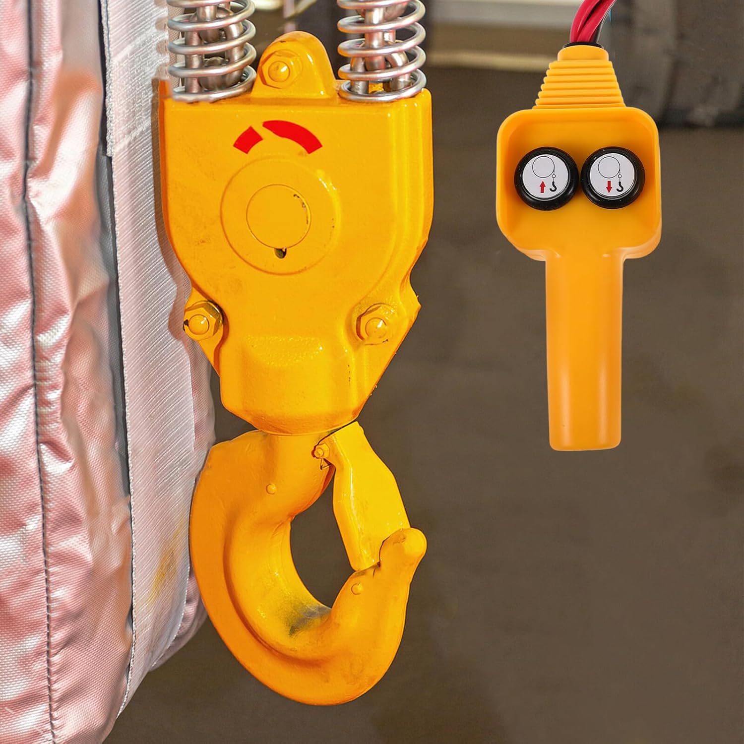 Cabilock Plastic Winch Switch Replacement Parts with Reliable Relay for Vehicle-Mounted Hoist Control Electric Winch Remote Hand Assembly for Hoists and Lifting Equipment