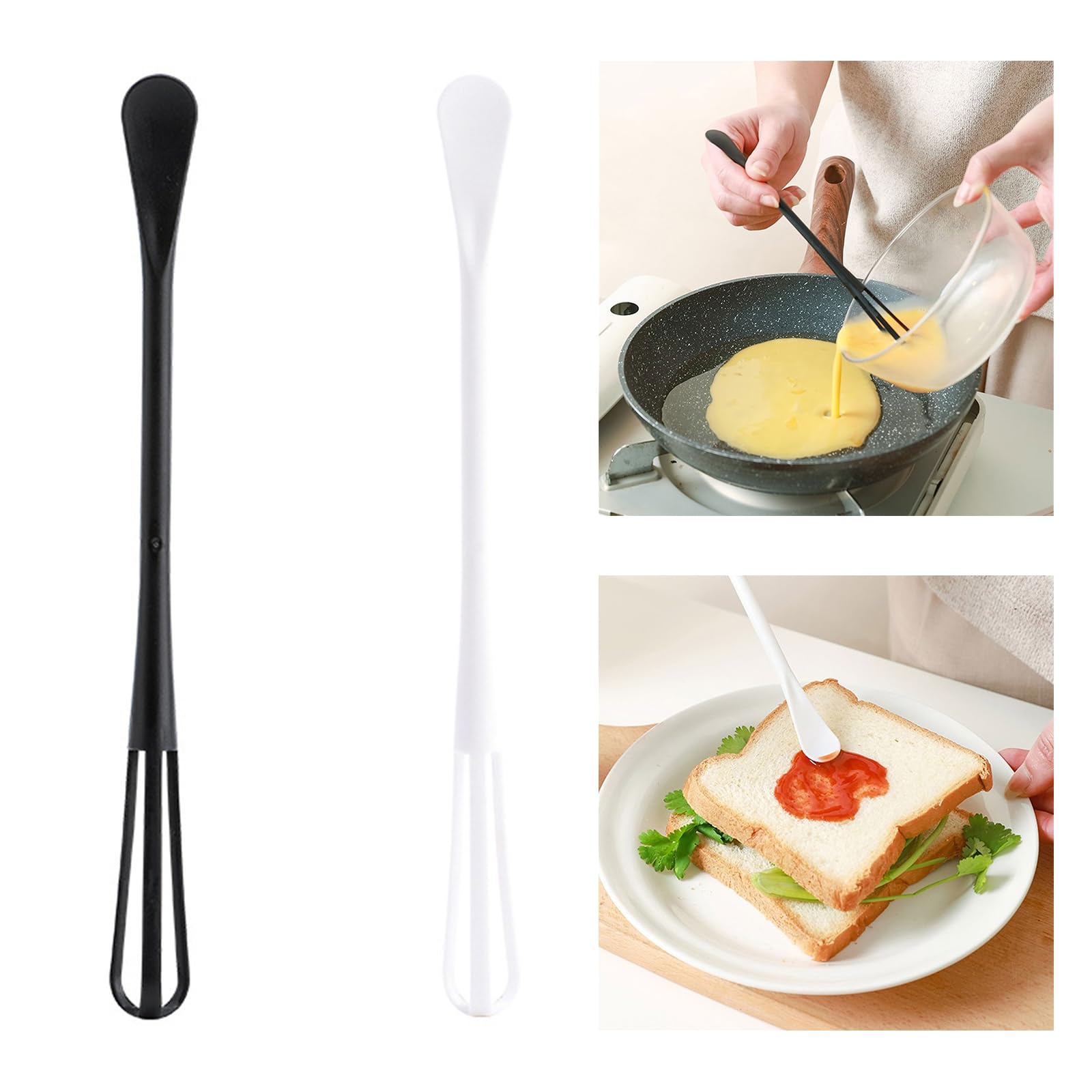 3 Pieces Handheld Whisk Eggs Beater Tools Eggs Mixer Mixing Utensil Kitchen Accessories For Mixing Eggs