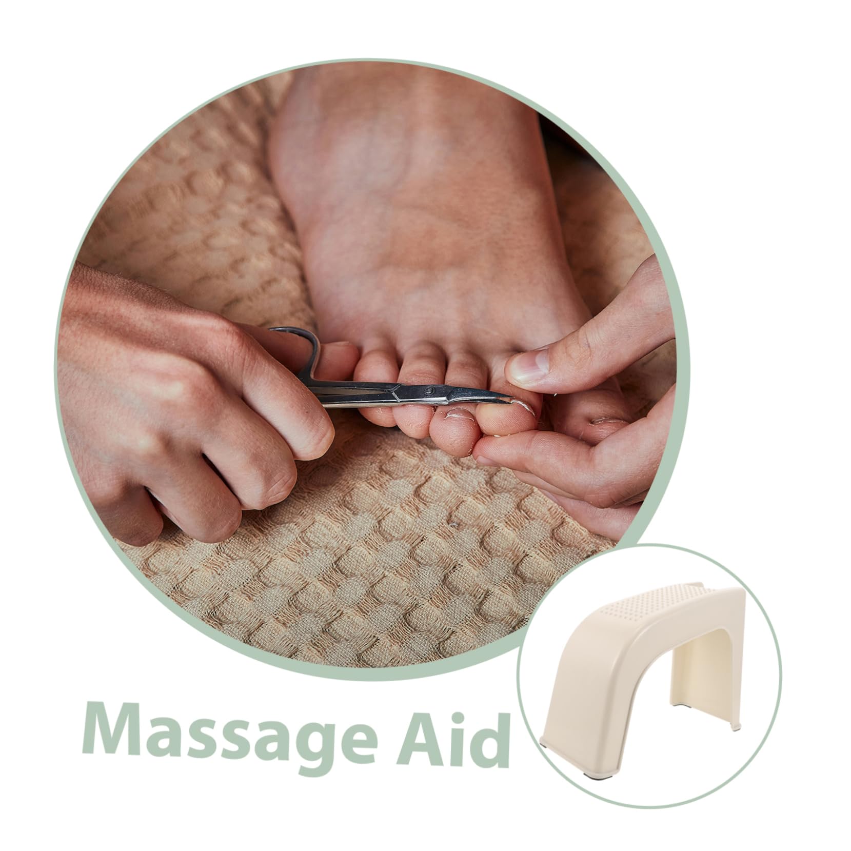 BESTYASH Marchepied en Plastique Blanc Antidérapant pour Salle de Bain, Repose-Pieds Portable et Facile à Ranger, pour Usage Commercial ou Personnel