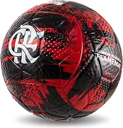 Mini Bola de Futebol Infantil Flamengo Produto Oficial Licenciado Original Resistente Leve Macia Impermeável Colada Campo Society Futsal Jogo Treino Menino Menina