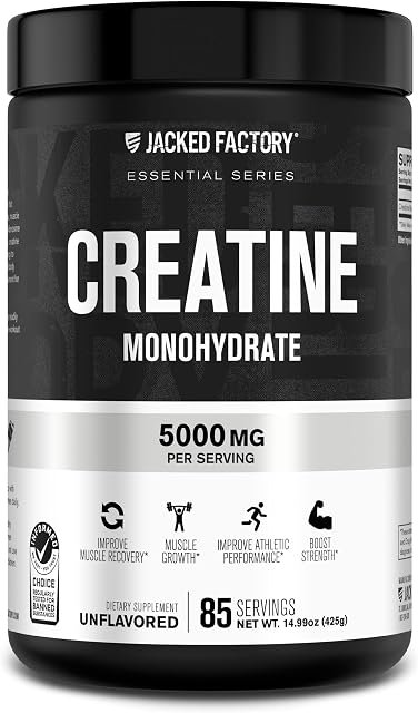 Jacked Factory Micronized Creatine Monohydrate Powder