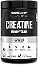 Jacked Factory Creatine Monohydrate Powder 425g - 5g Daily Creatine Supplement for Men and Women, Vegan-Friendly, Third-Party Tested - 85 Servings, Unflavored