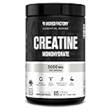 Jacked Factory Creatine Monohydrate Powder 425g - Creatine Supplement for Muscle Growth, Increased Strength, Enhanced Energy, & Improved Athletic Performance 85 Servings, Unflavored