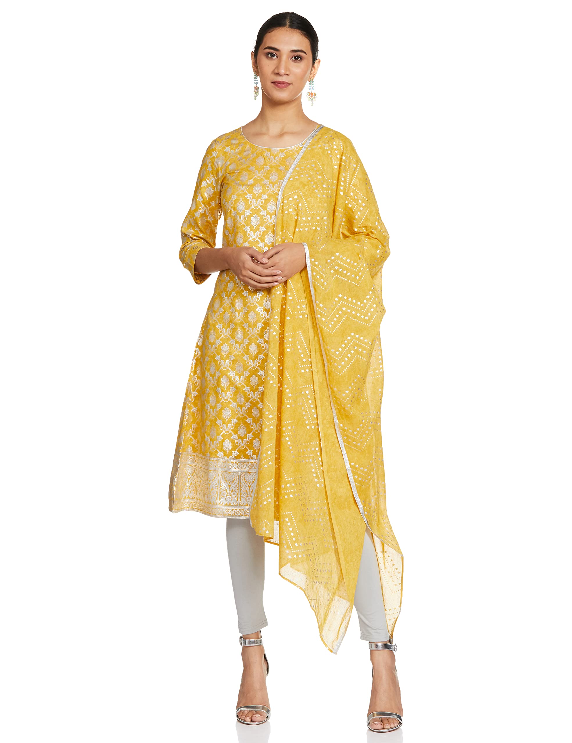 AureliaWomen Kurta, Churidar & Dupatta